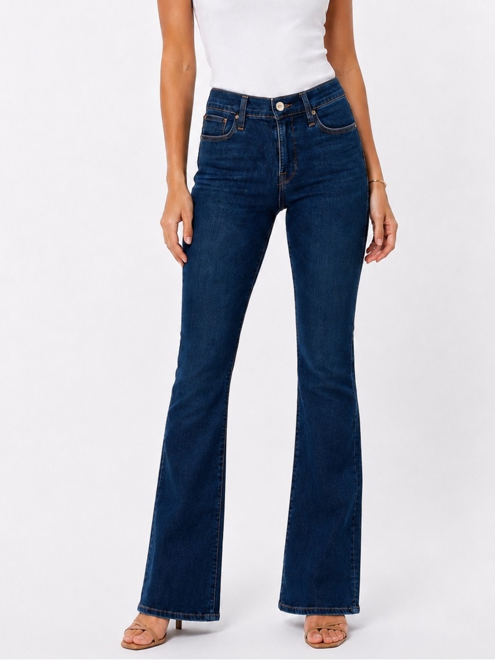 FRAME Denim Le High Flare Jeans in Marshall